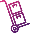 hand truck carrying boxes